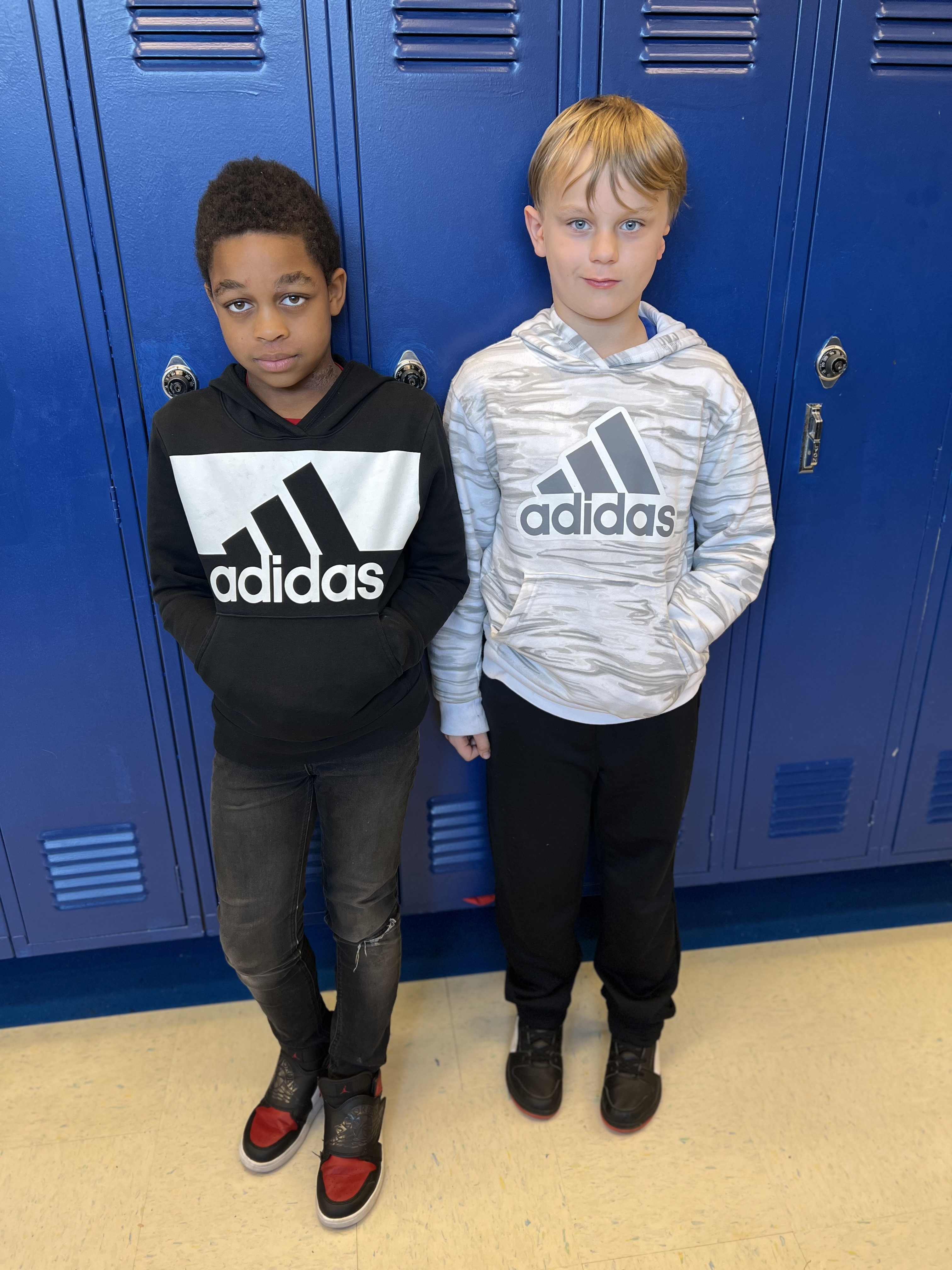 two students twinning