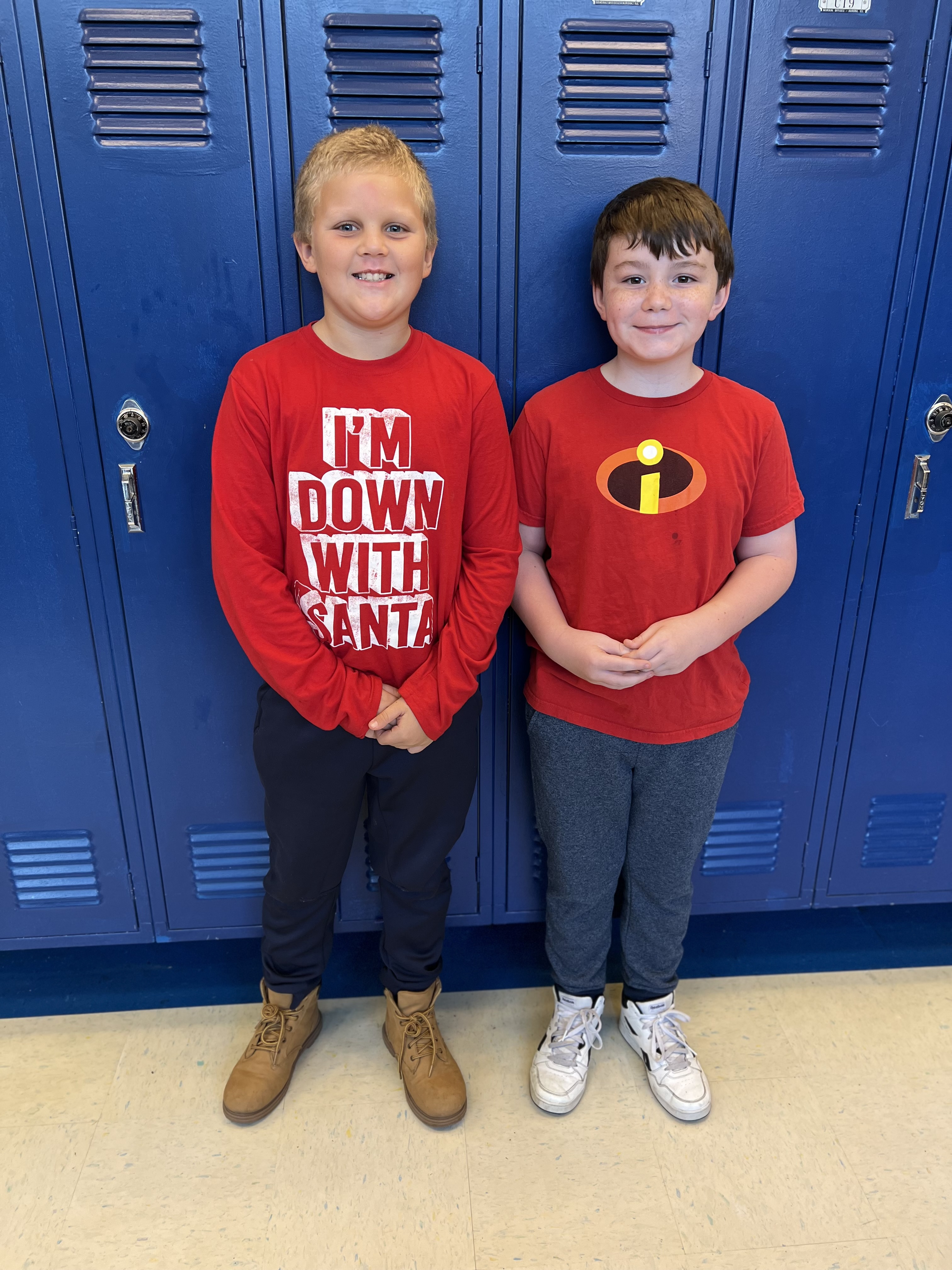 two students twinning