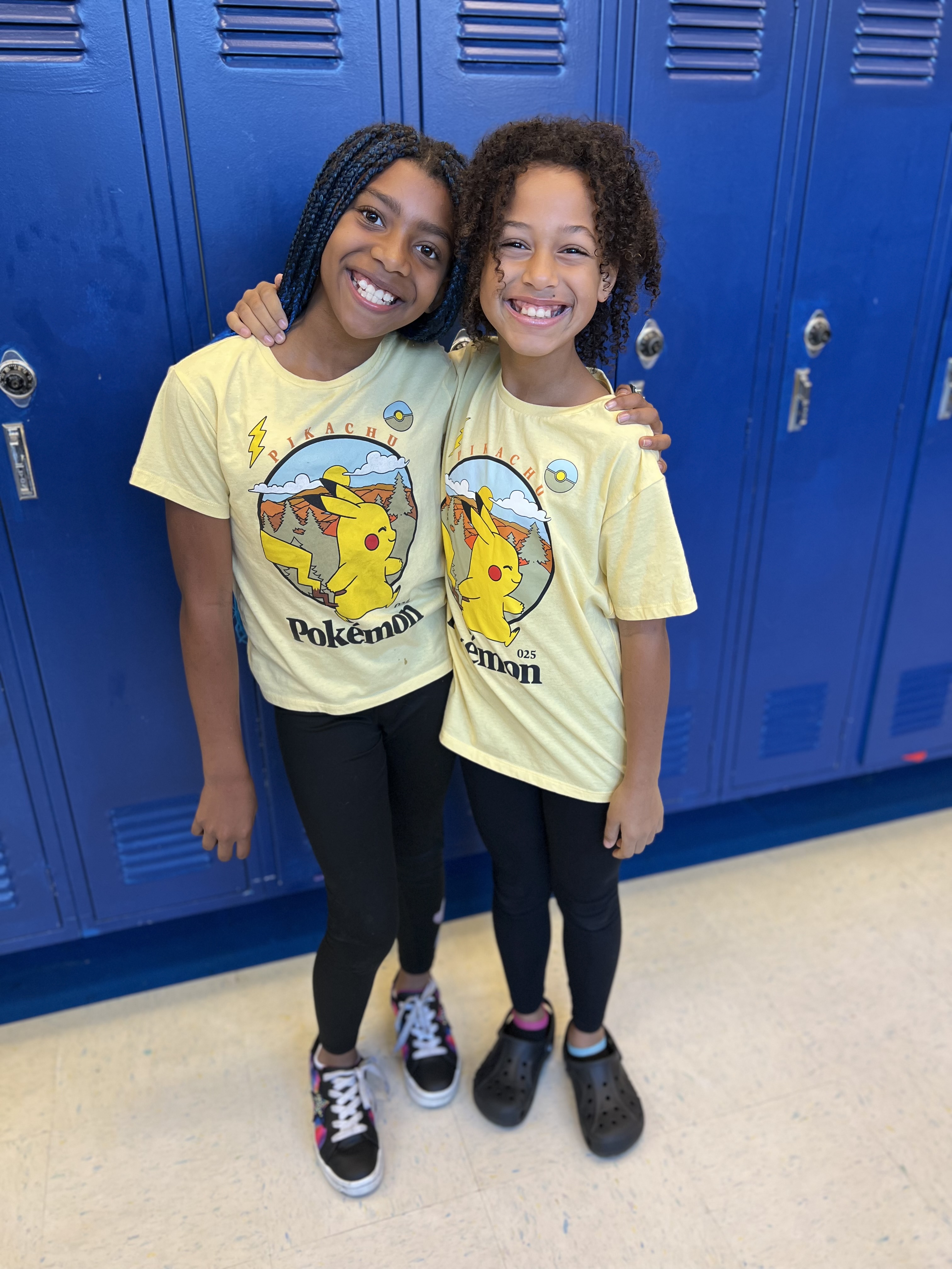 two students twinning