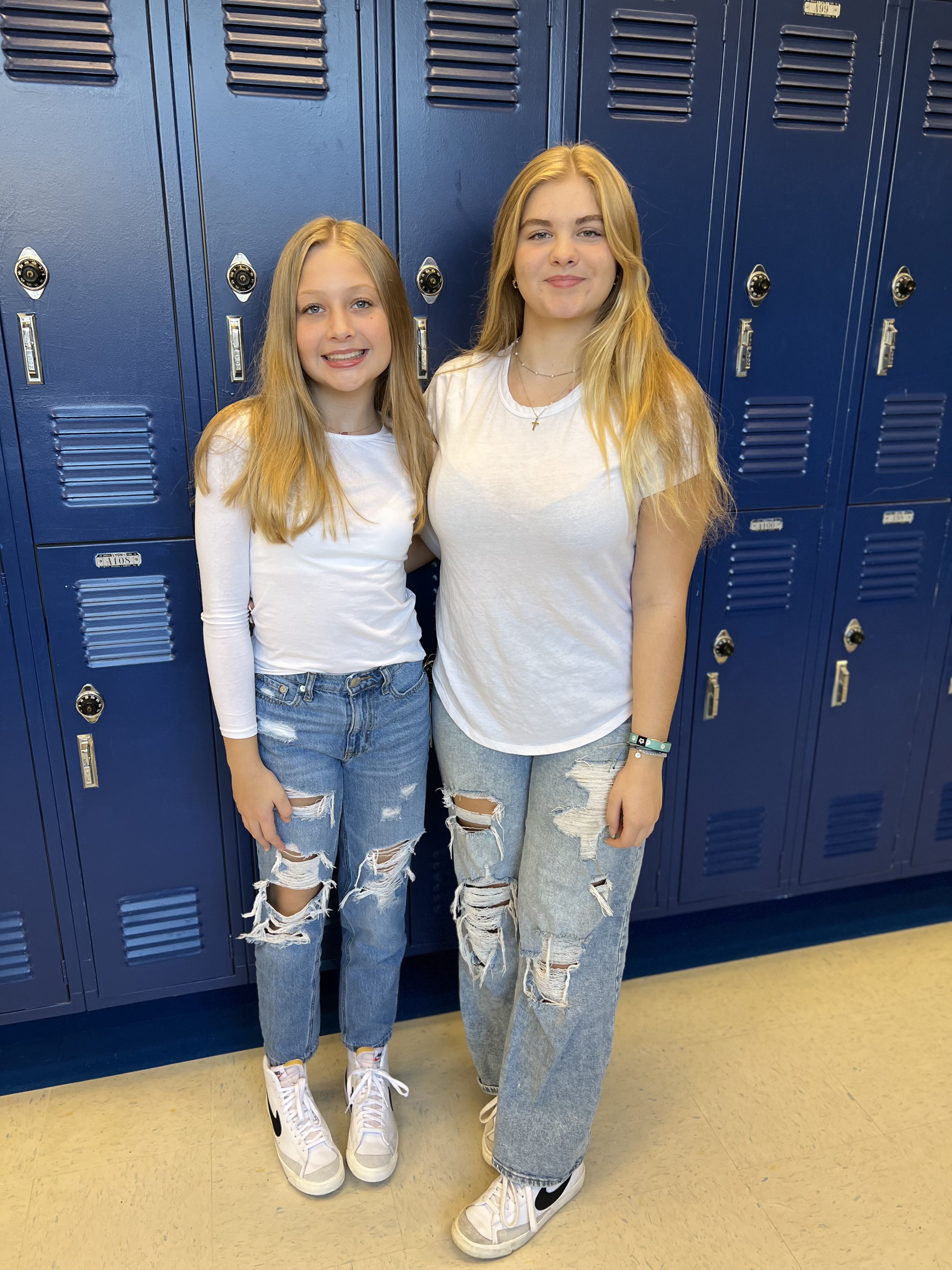 two students twinning