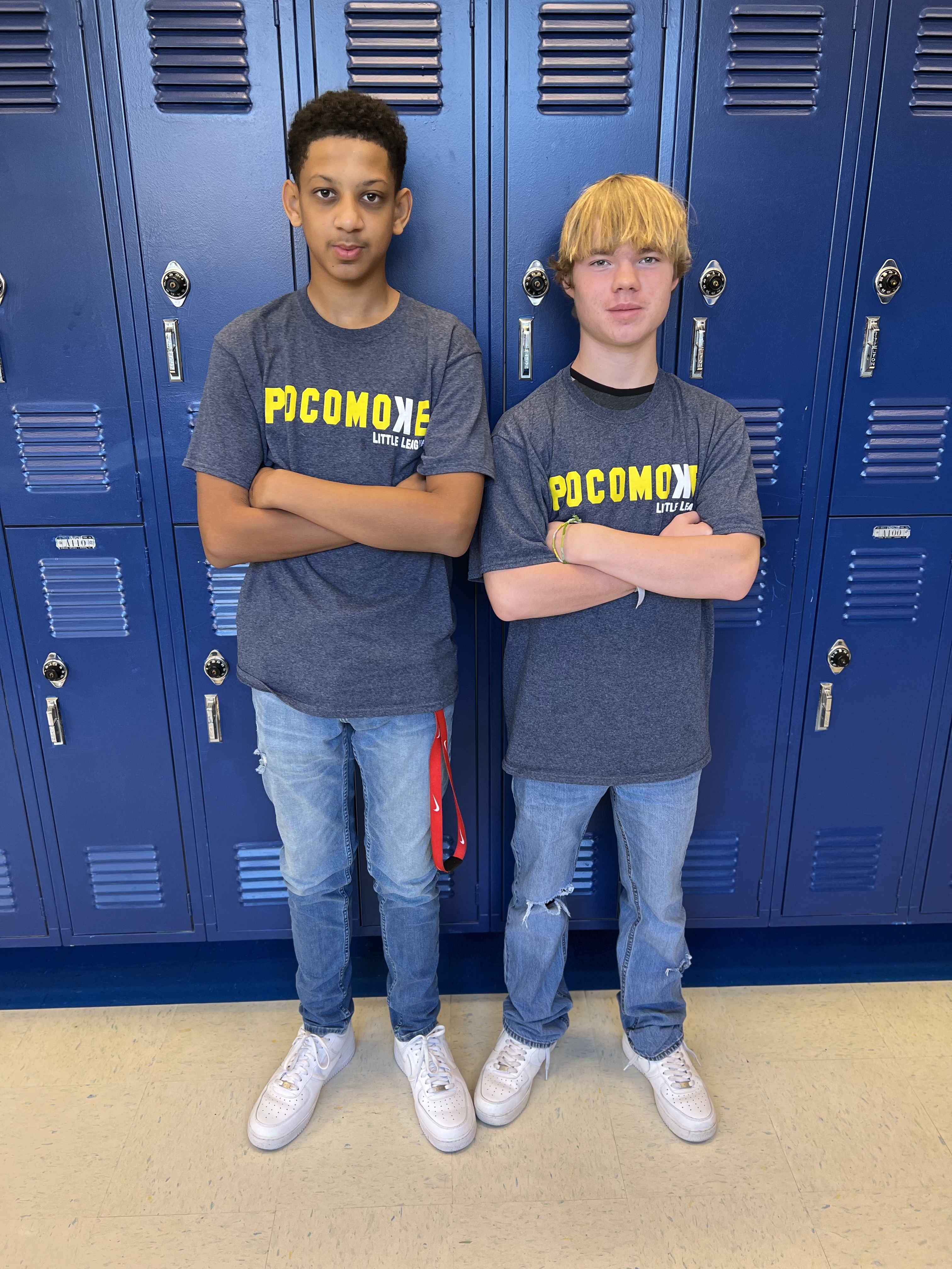 two students twinning