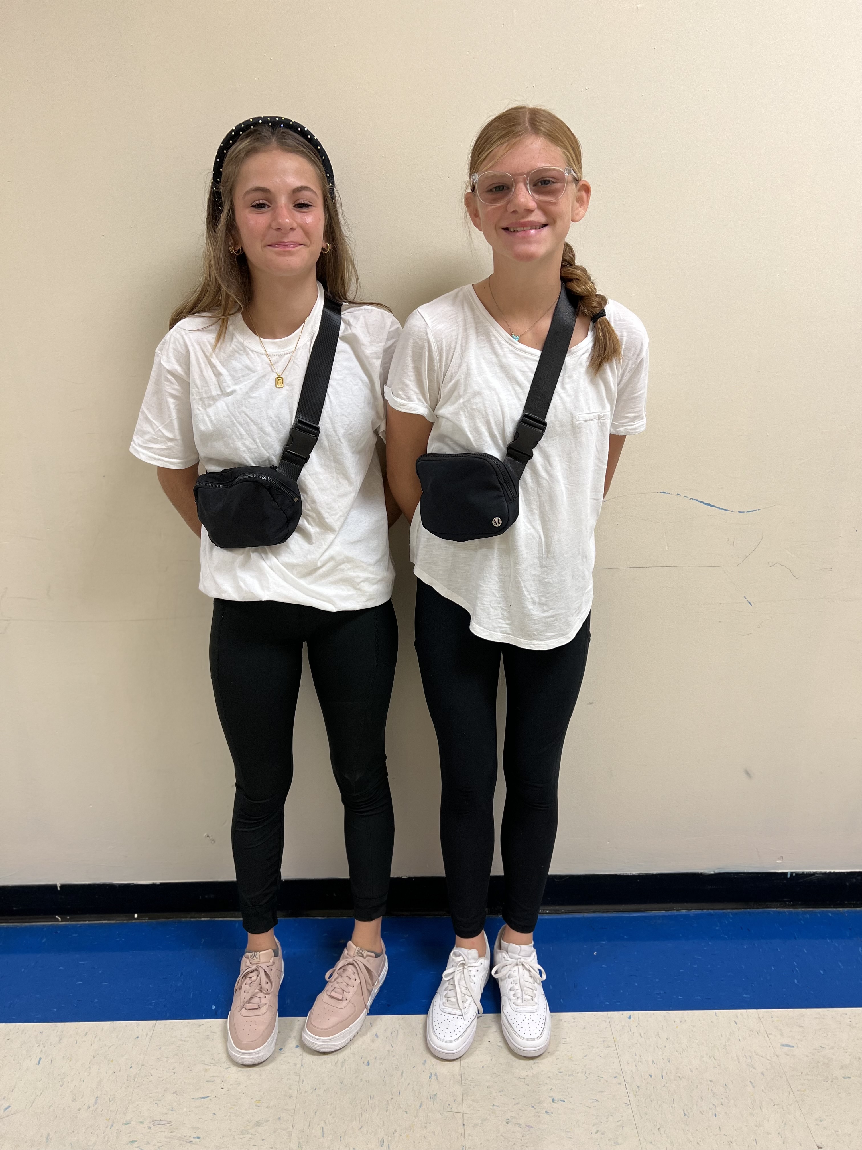 two students twinning