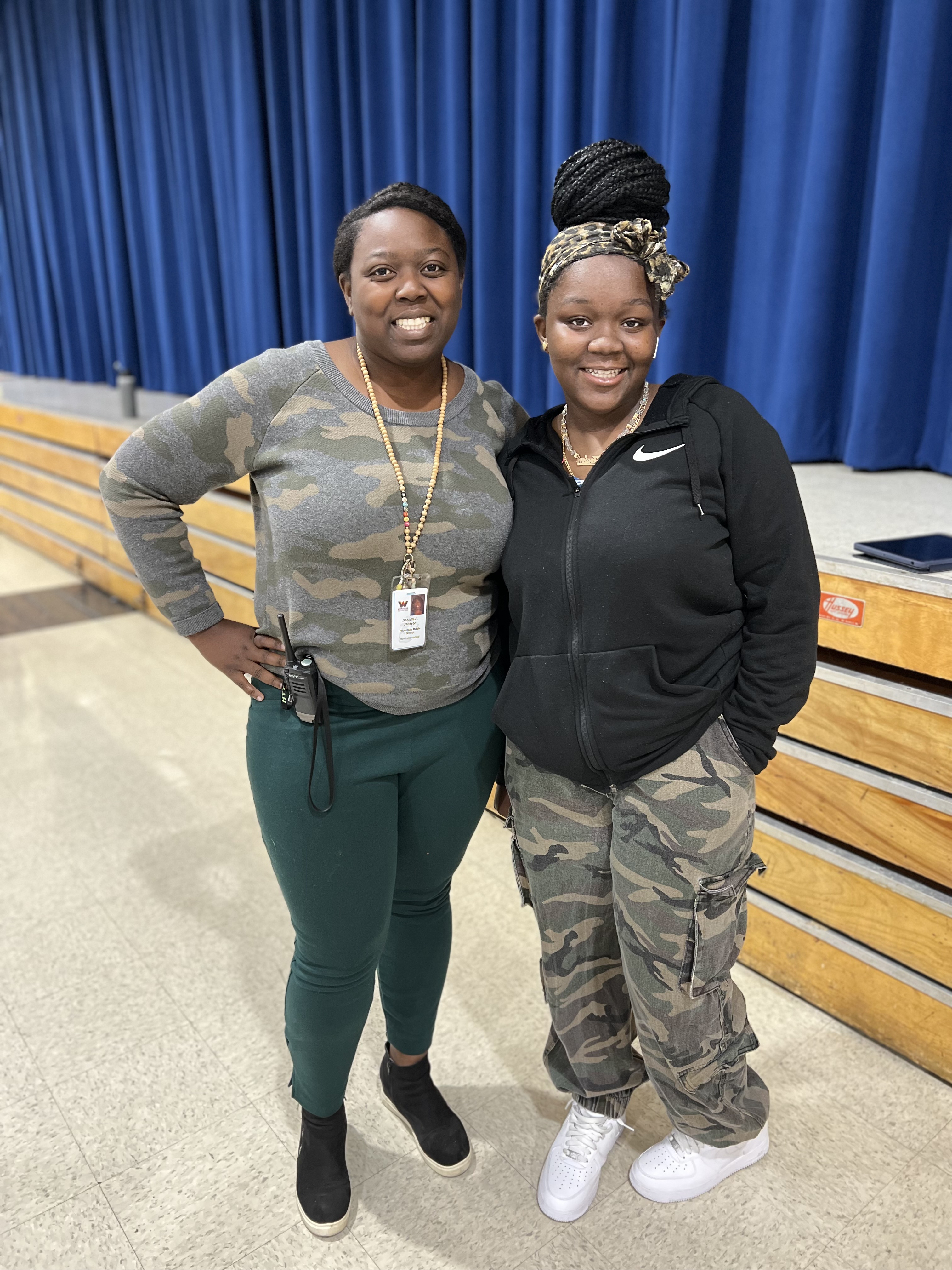 Ms. Jackson and student twinning