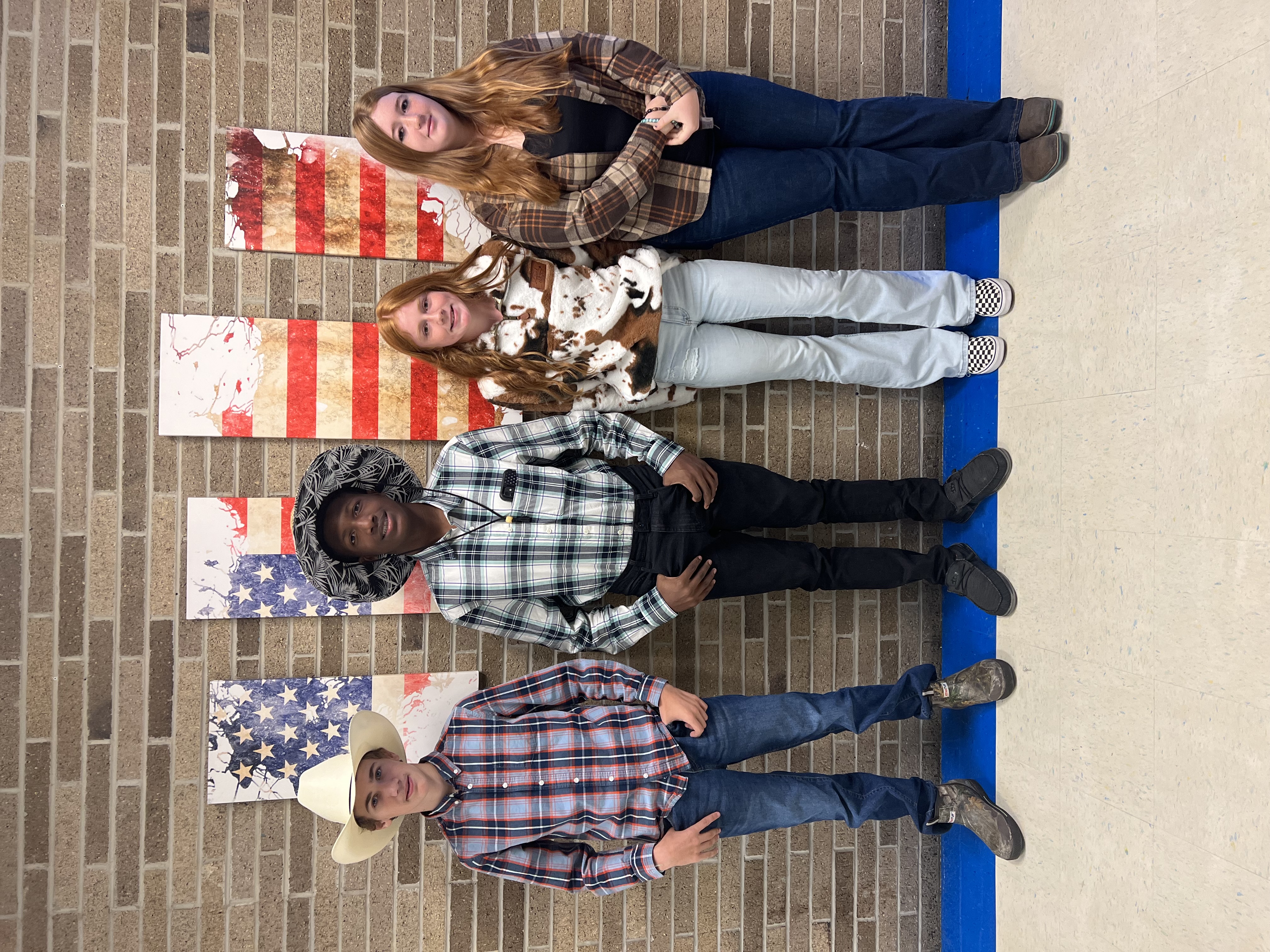 students and staff sporting western attire