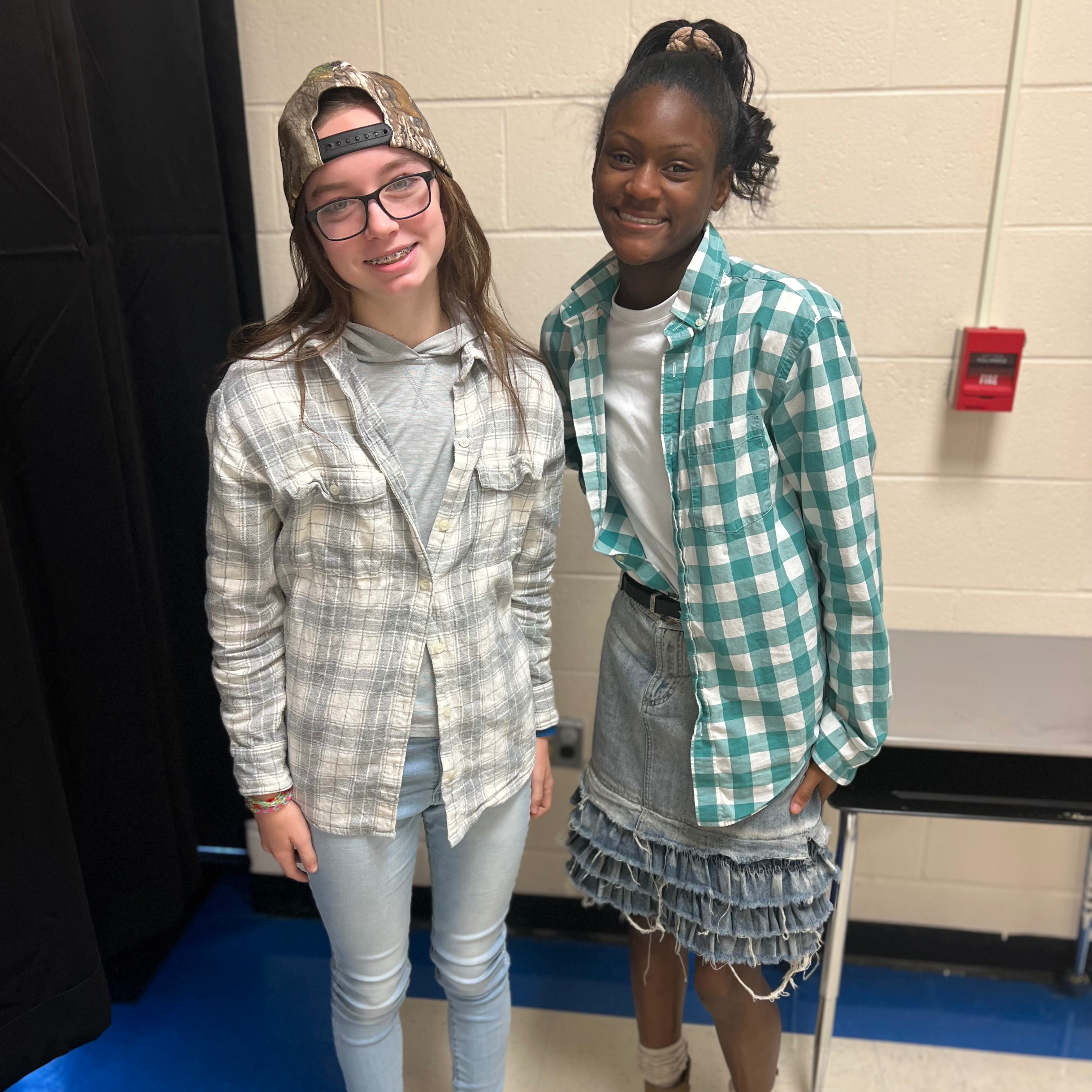 students and staff sporting western attire