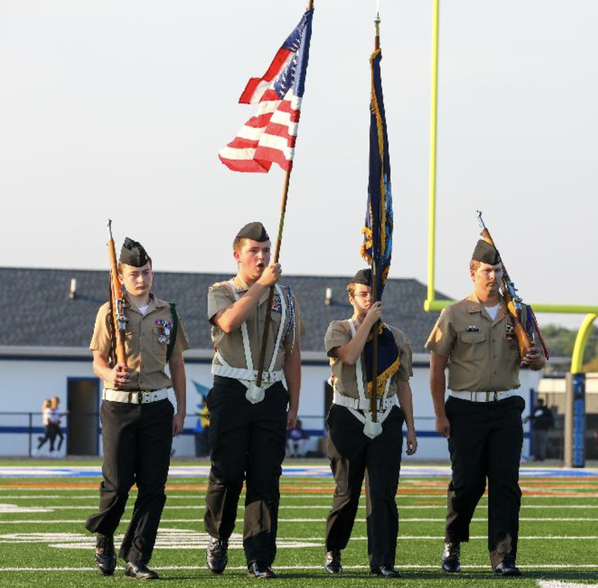 JROTC at fall football game 2023