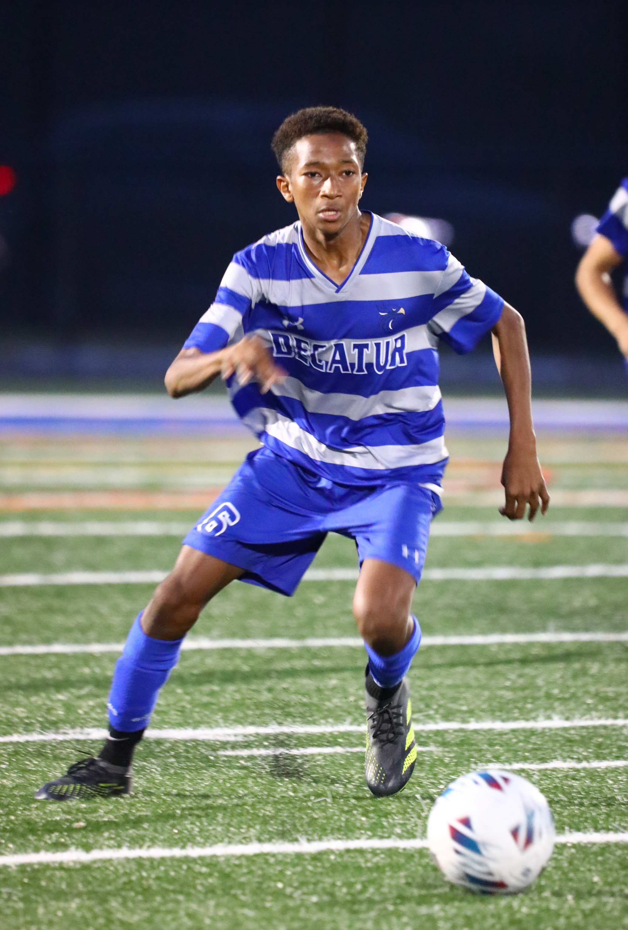 soccer player on field