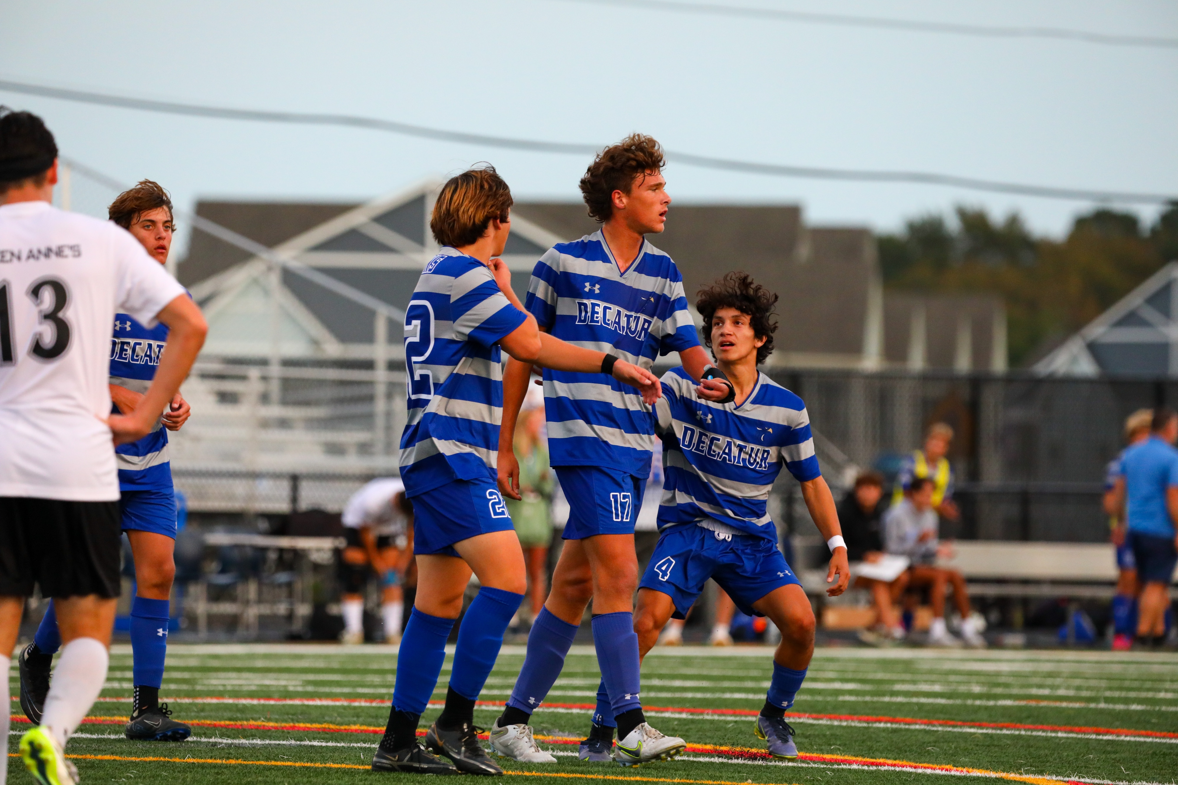 Varsity team on field