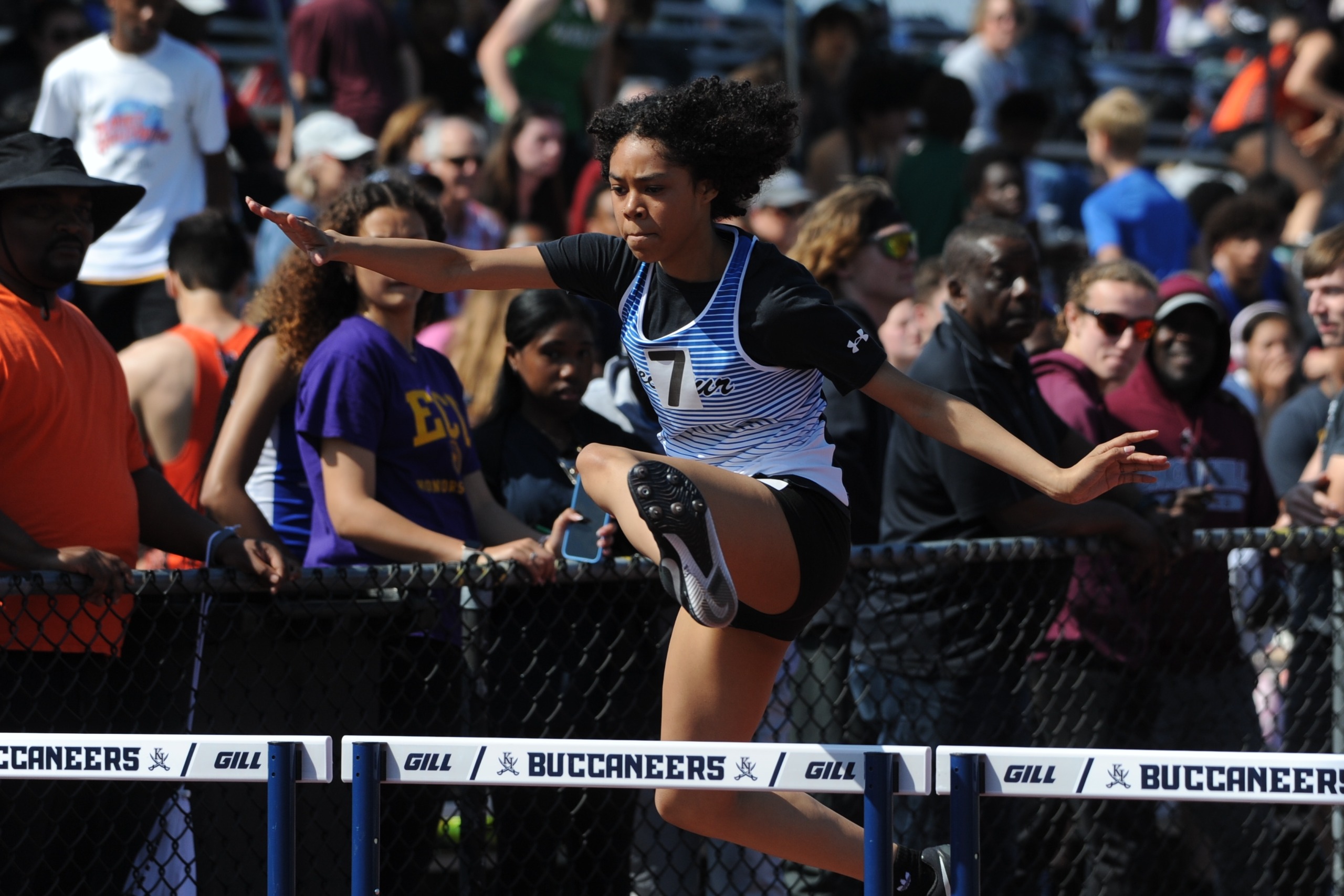 SDHS girl hurdling