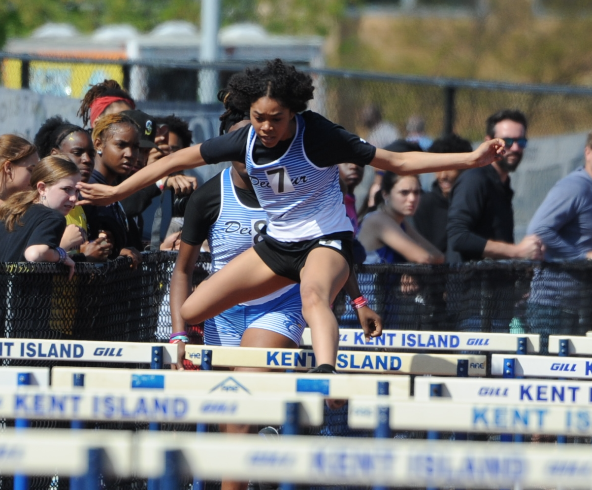 girl hurdling