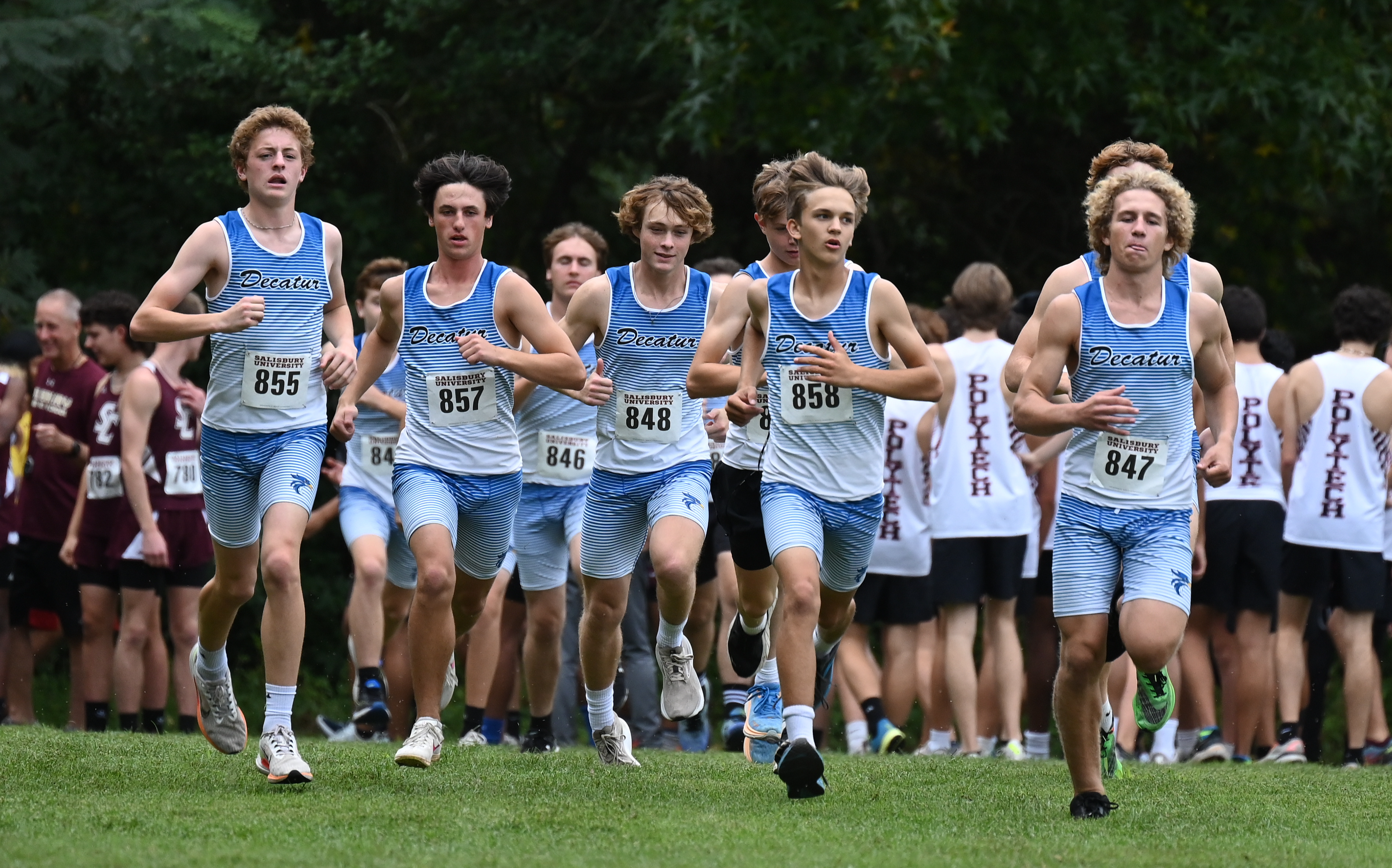 boys team at start line 2024