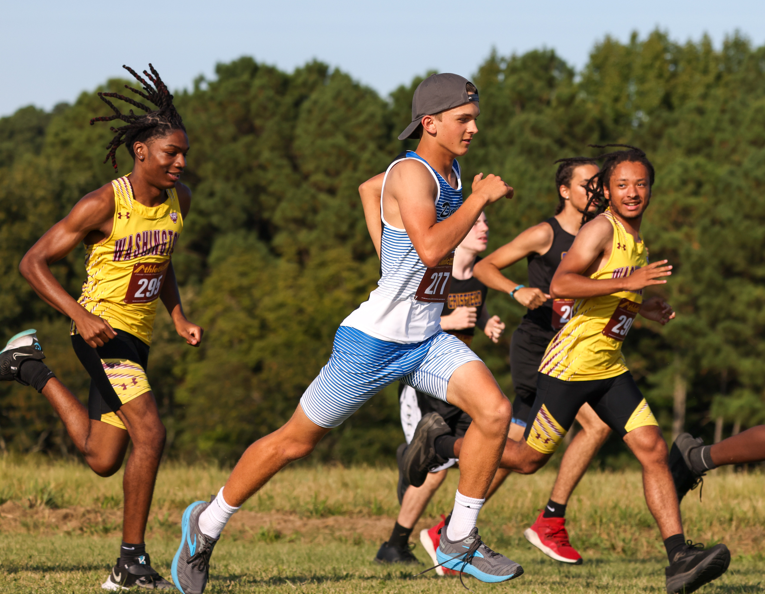 boy running at meet 2024