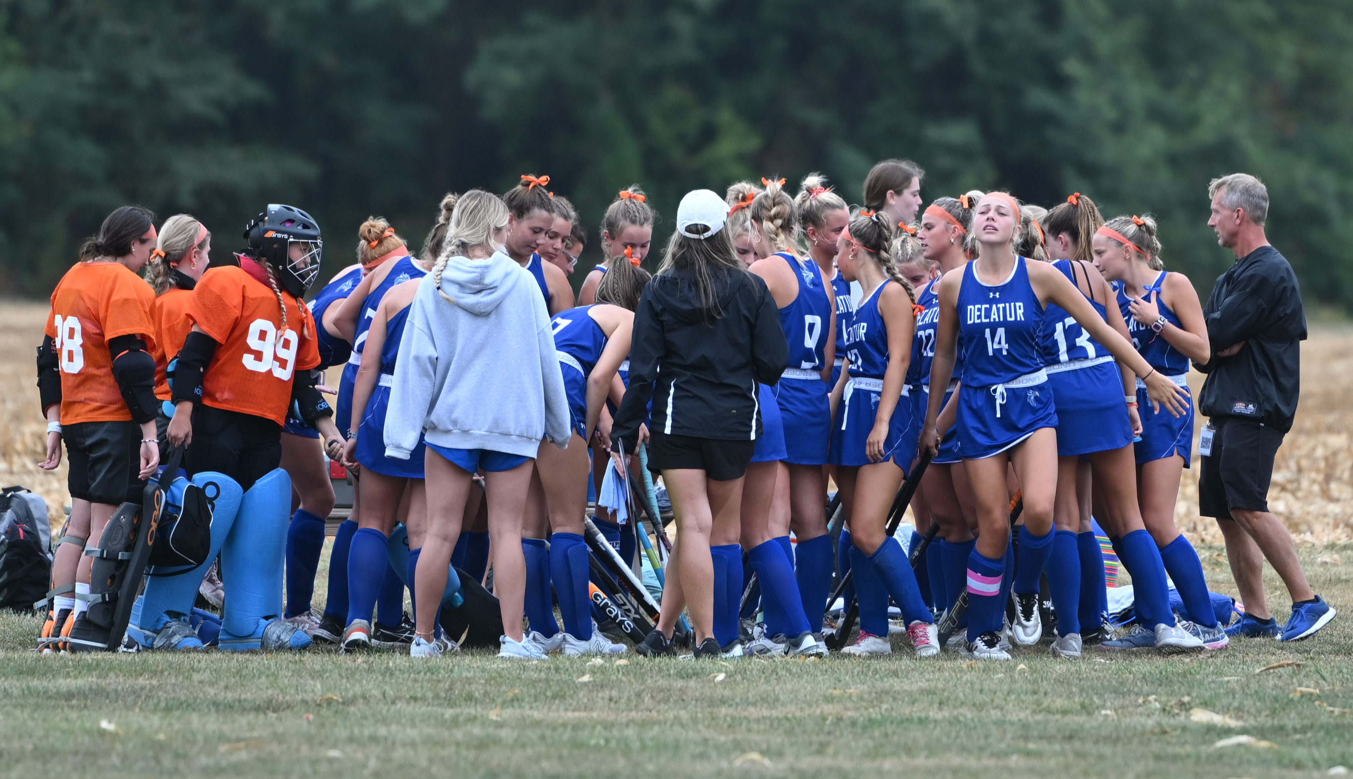 Varsity team on field