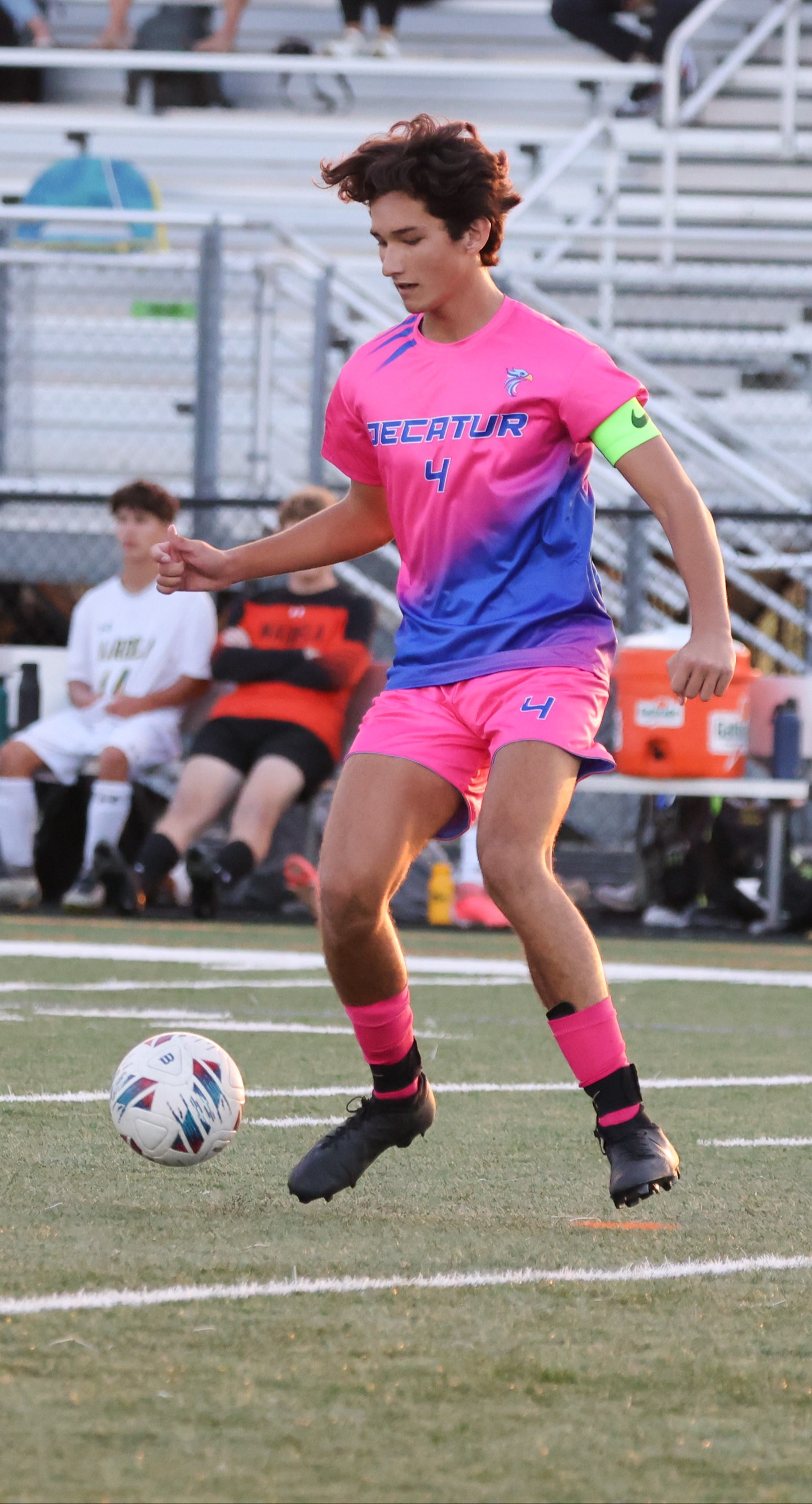 soccer player on field