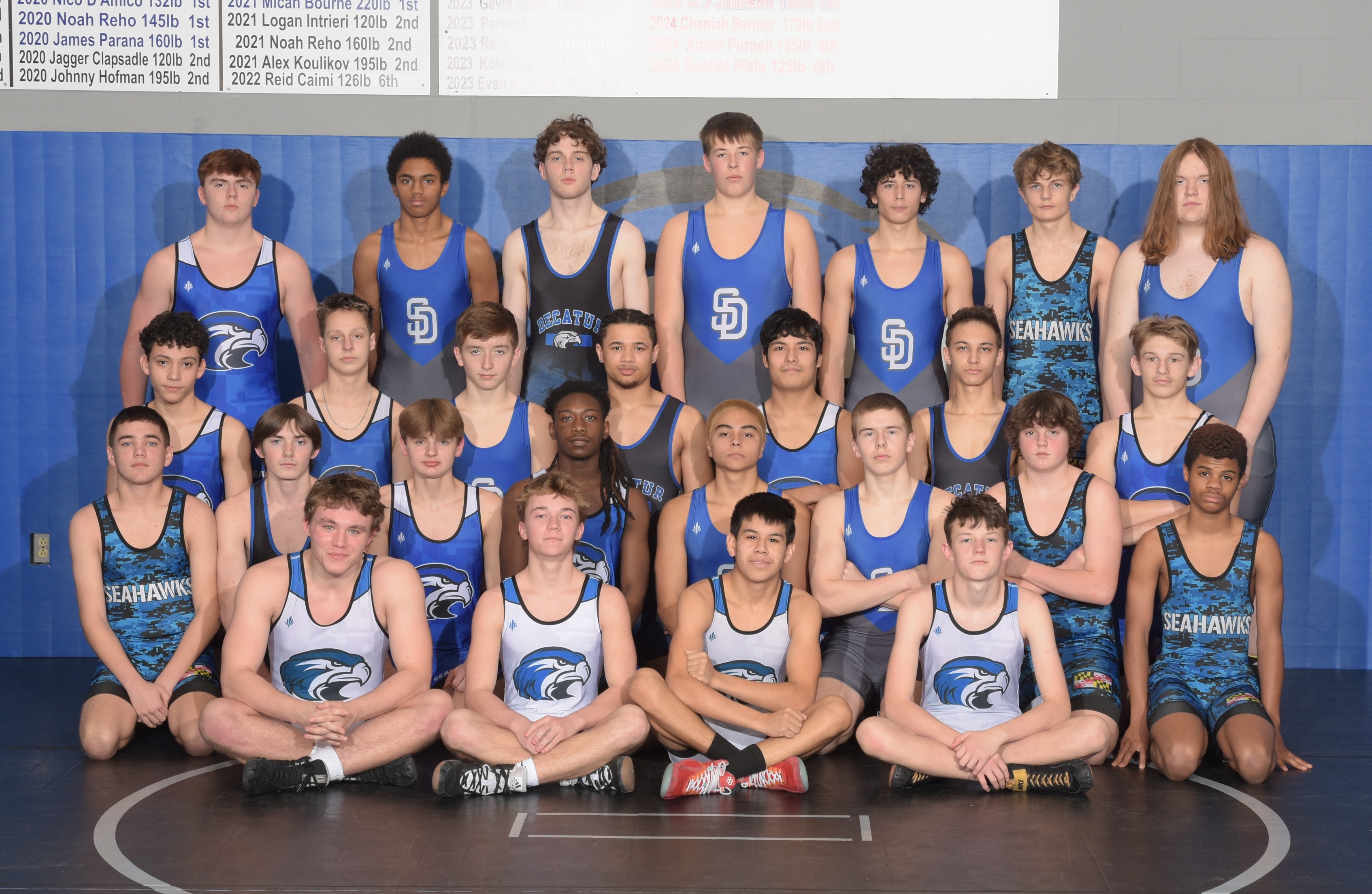 JV boys wrestling team 2023