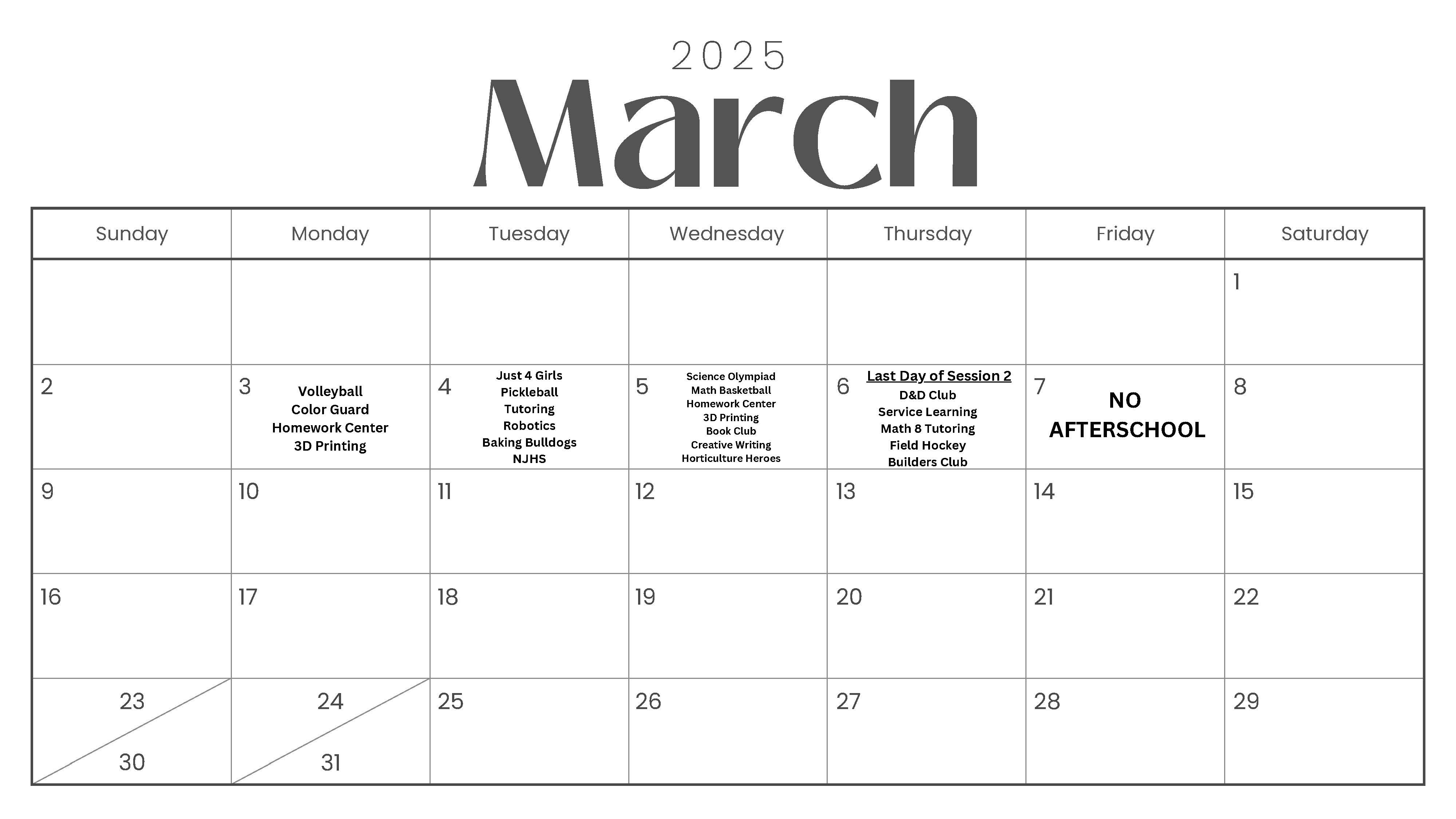 March