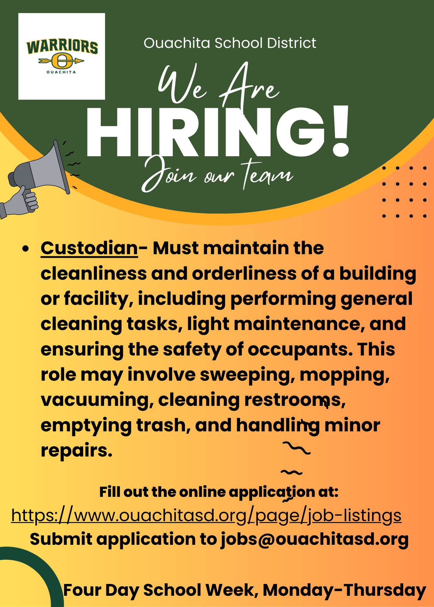 Hiring custodian