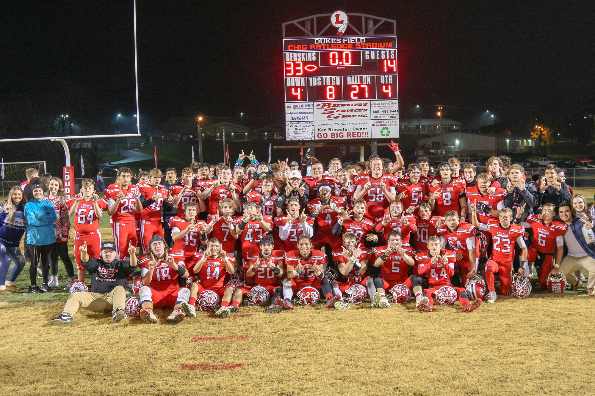 2019 Loudon Football Regional Title Winners