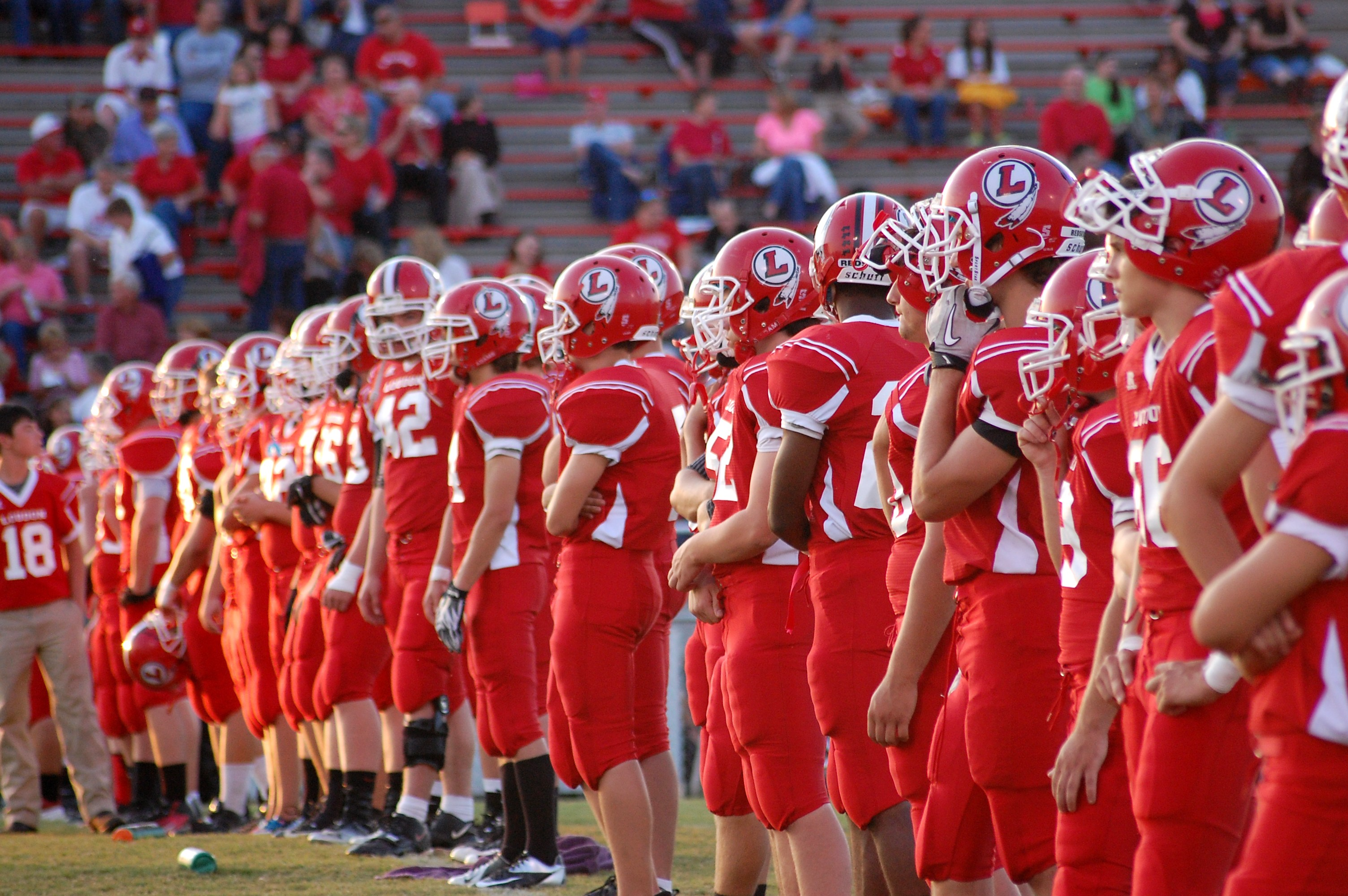 2013 Loudon Football Team on the Field