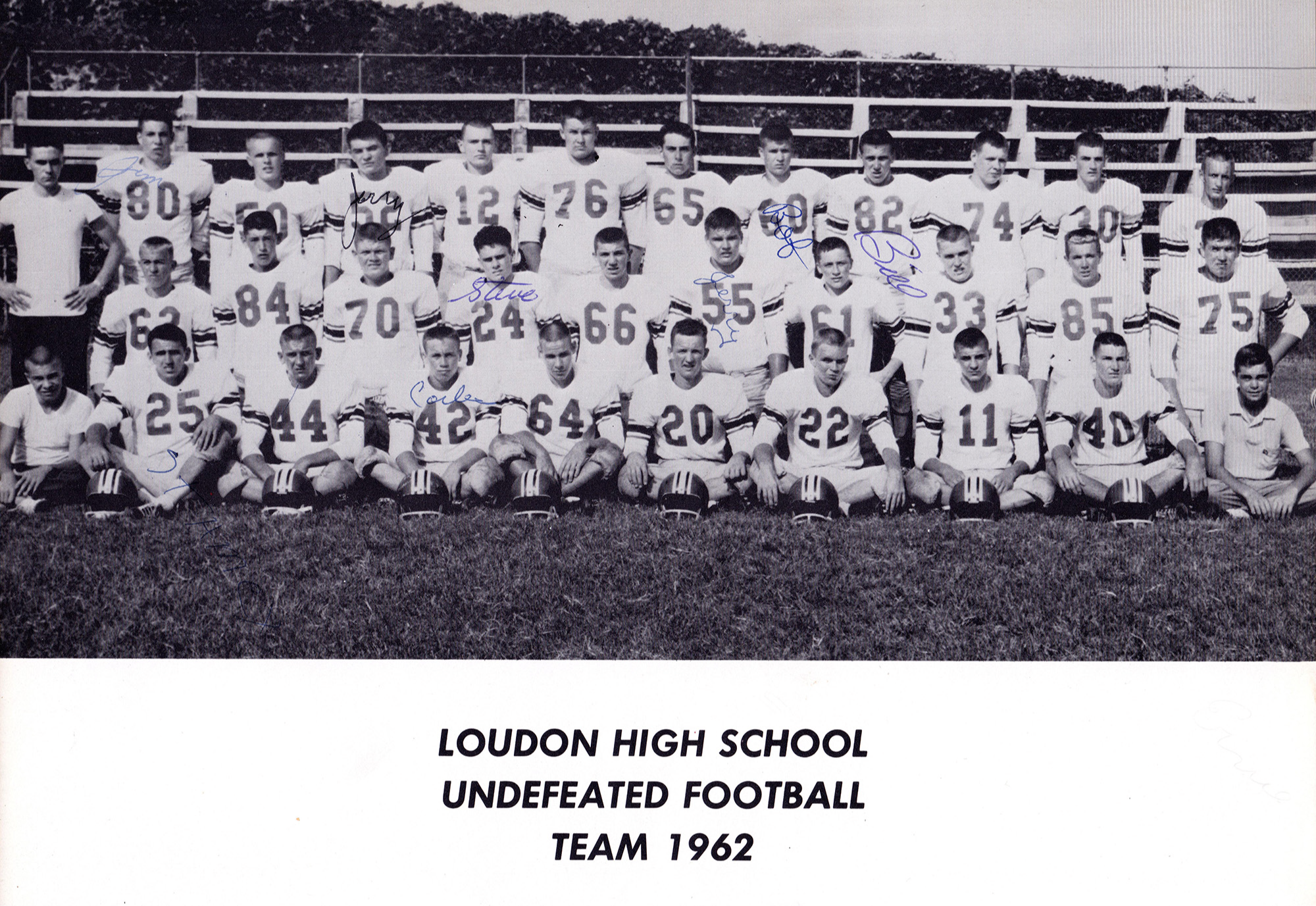 1962 Loudon Football Team