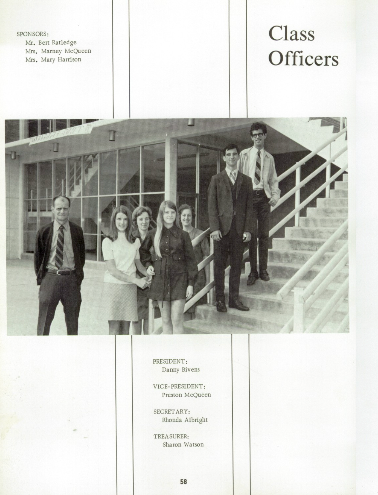 1971 Senior Class Officers