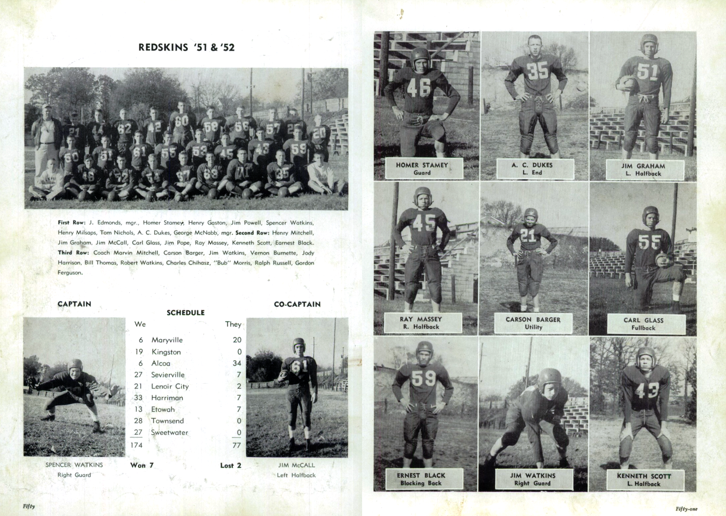 1951-52 Football Team