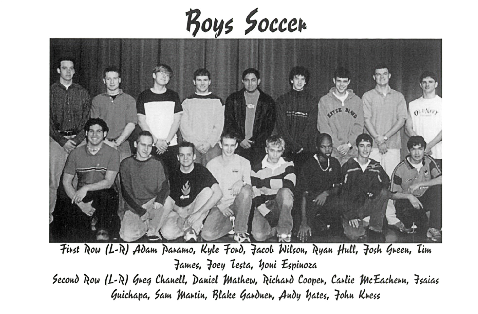 boys soccer 2001