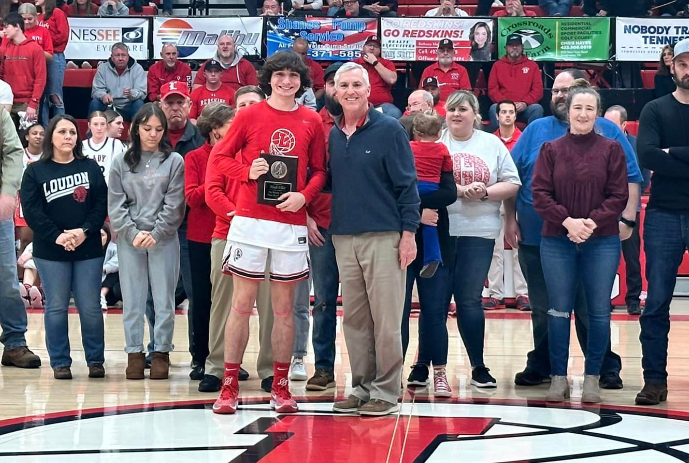 Noah Eller Receiving Award