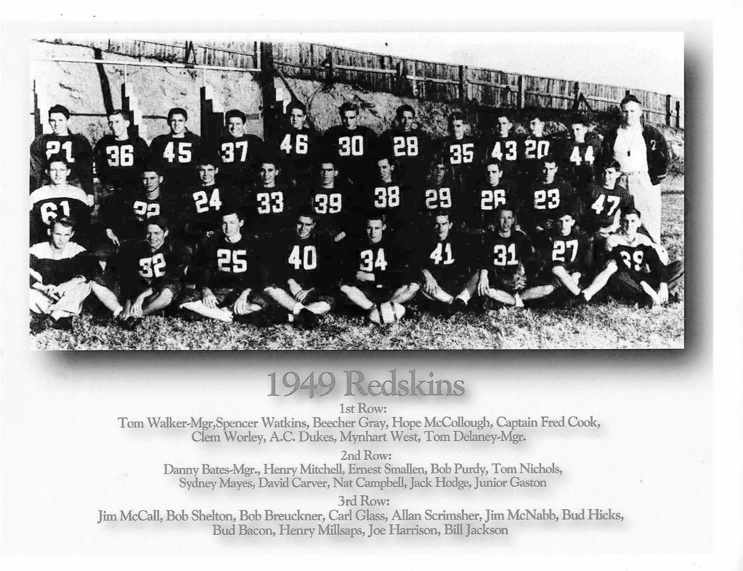 1949 Football Team