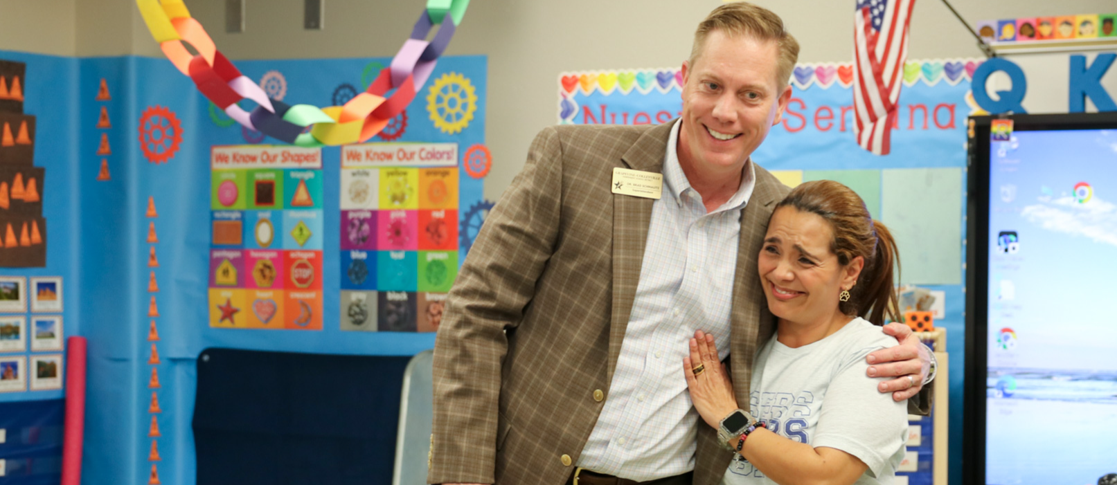 Star of GCISD winner with Dr. Schnautz 