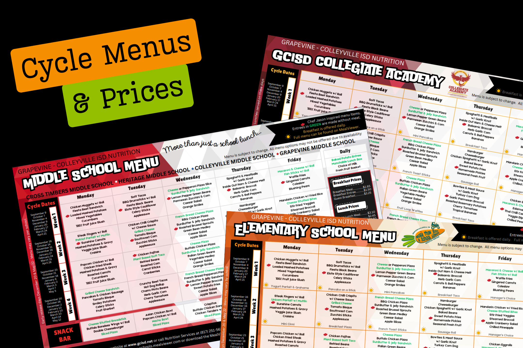 View Menus