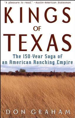"Kings of Texas" book cover with blue background and black anchor in the center