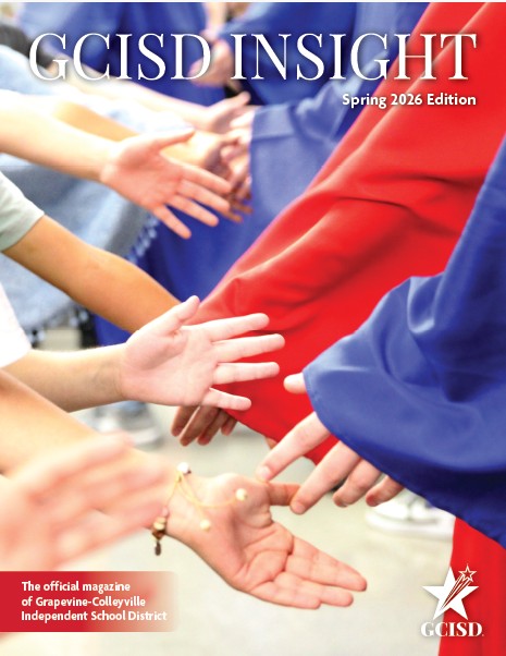 GCISD Insight Spring 2026 Edition - small hands congratulating graduates