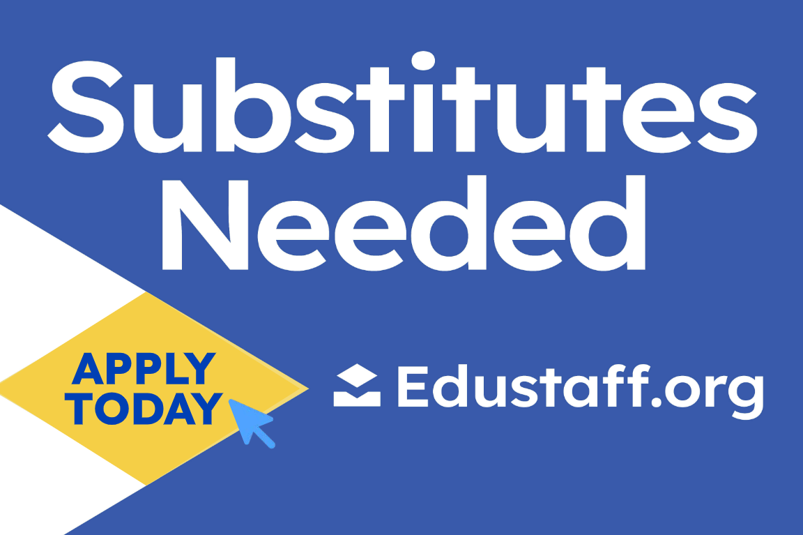 edustaff logo for substitues needed