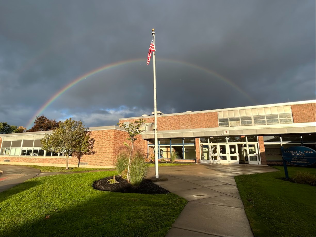 A photo of the Mullen campus school building