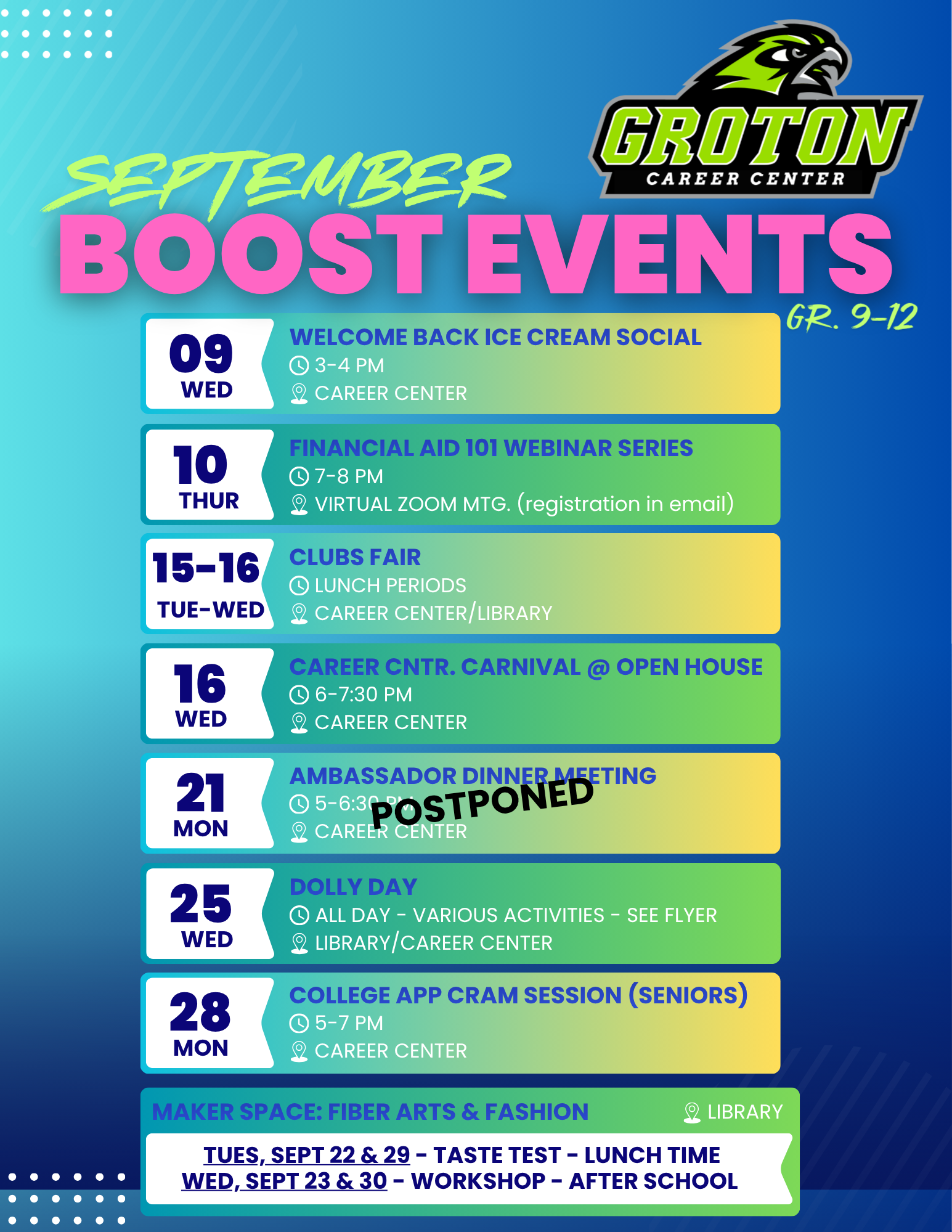 September Boost Events