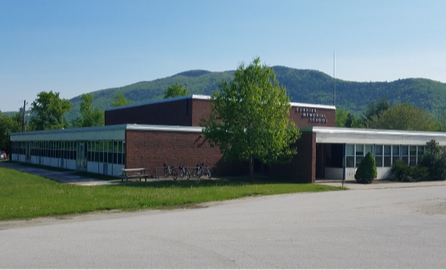 an exterior photo of Currier Memorial School