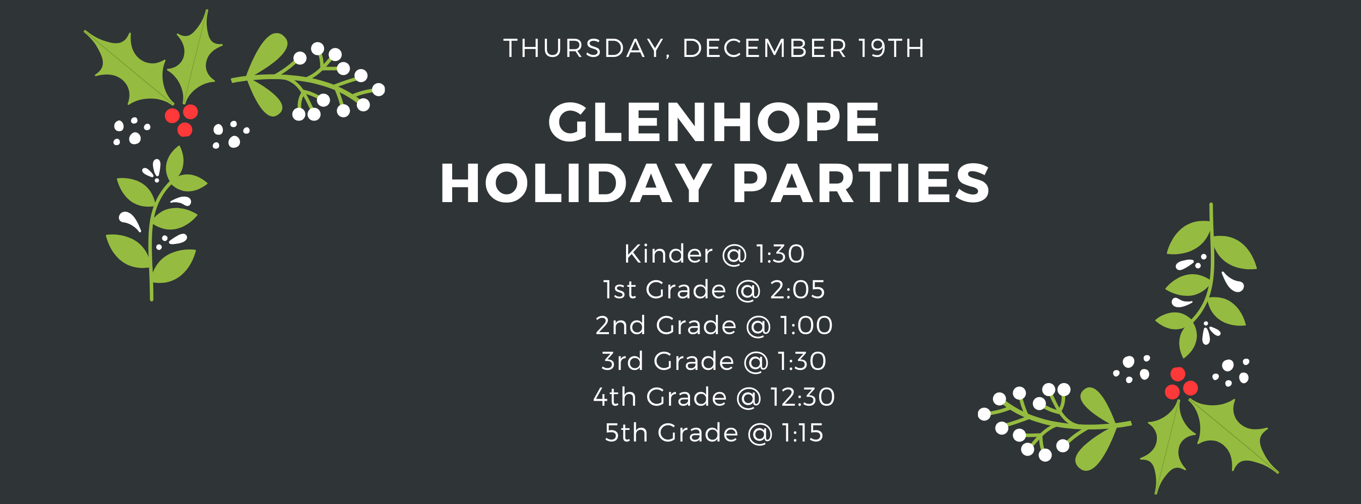 GHES 2024 Holiday Parties