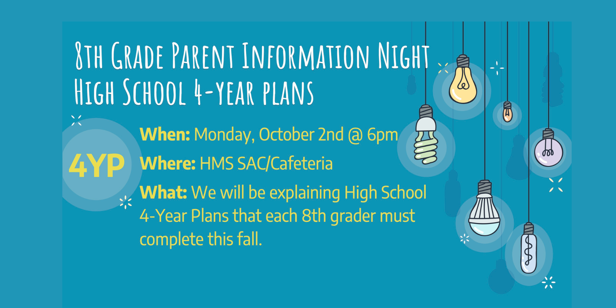 8th Grade Parent Info Night Oct 2 2023