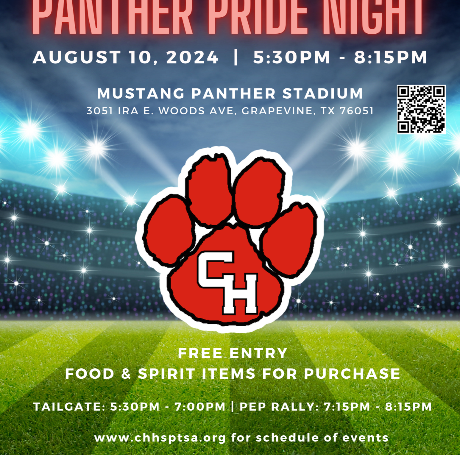 Panther Pride Night 2024 August 10 2024