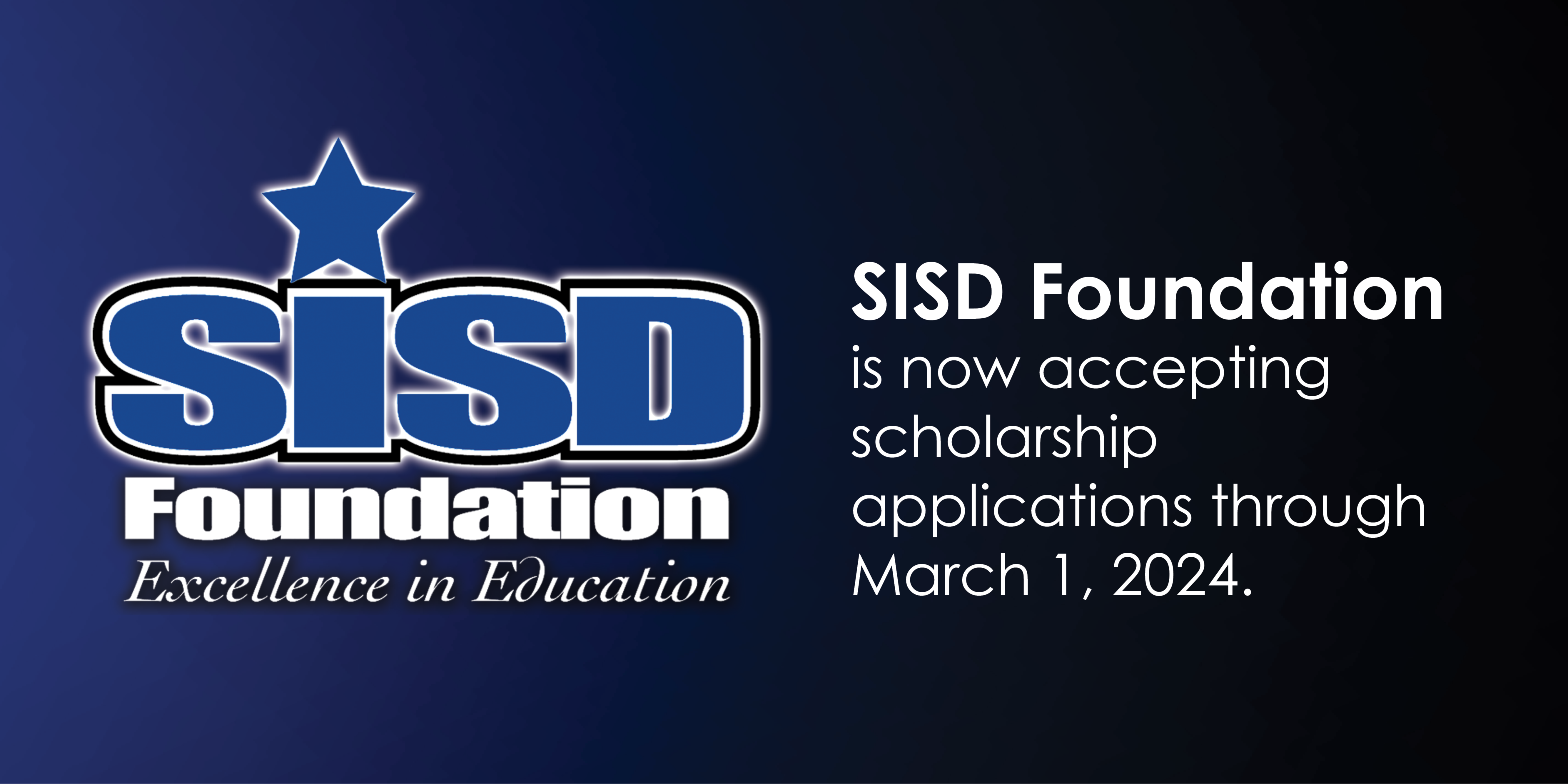 SISD Foundation is now accepting scholarship 