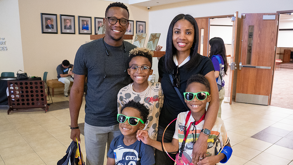 Family at Military Expo