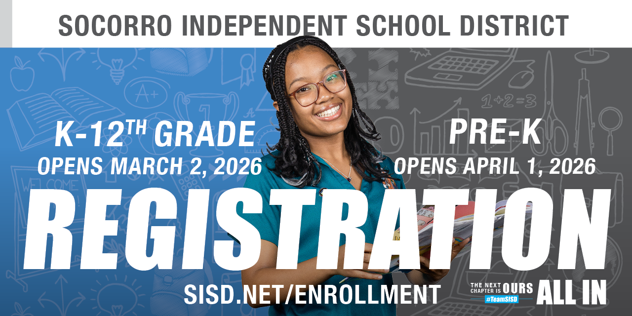 Socorro ISD Registration graphic