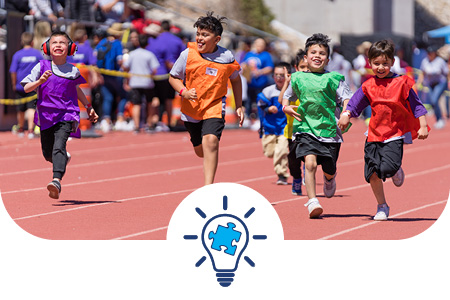 Special Education students competing in the annual James Butler Games