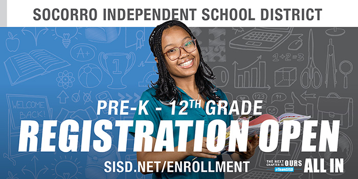 Socorro ISD Student Registration Open