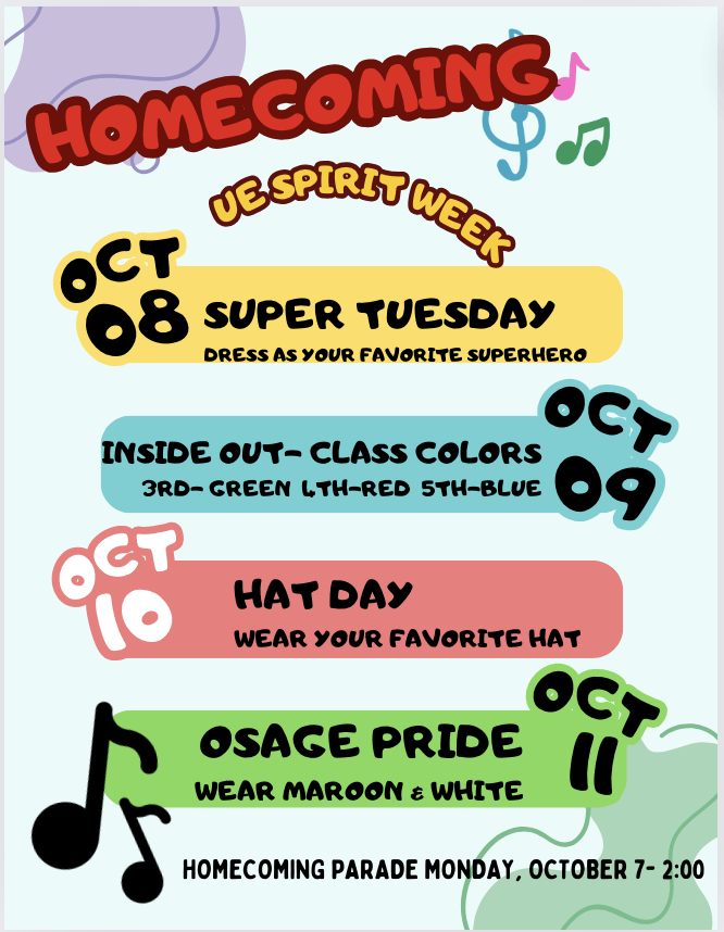 UE spirit days