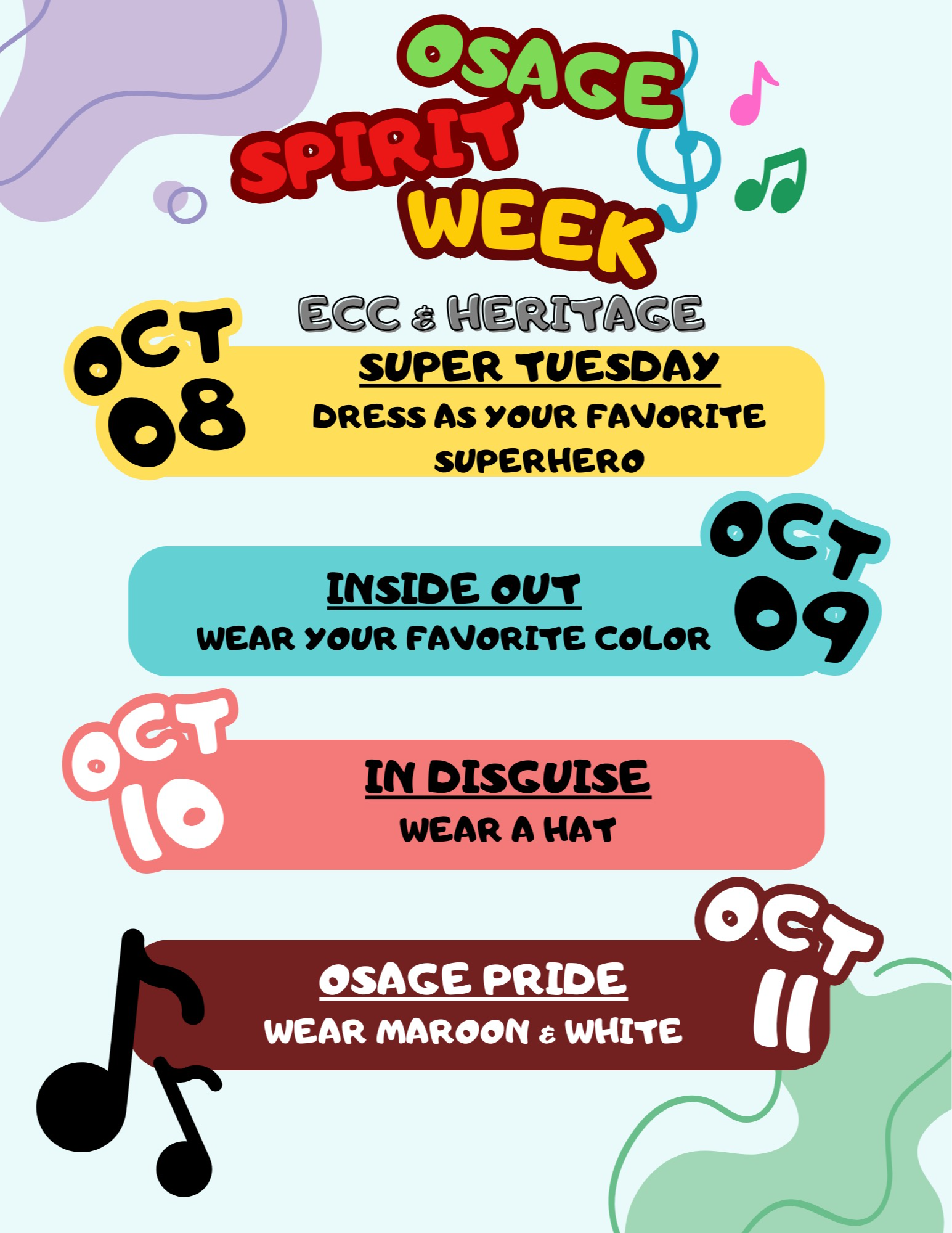 ECC & Heritage spirit days