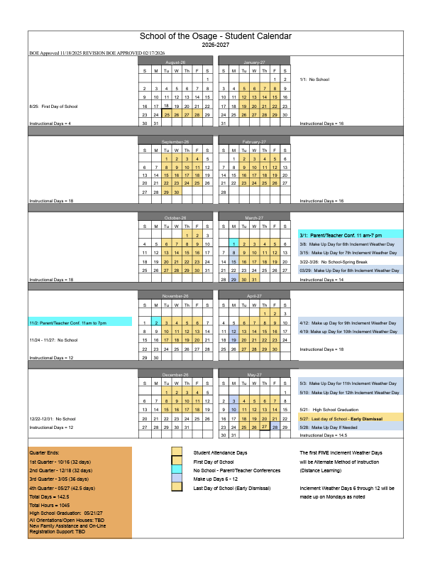 26-27 revised calendar