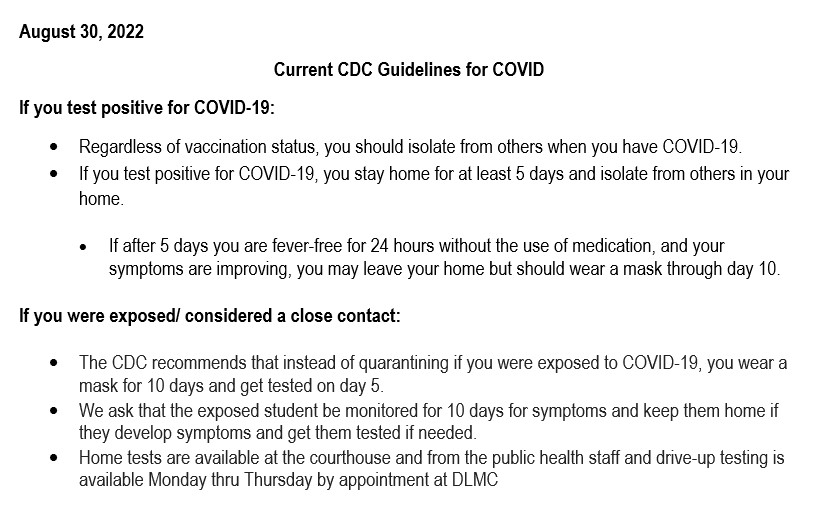 Covid Guidelines