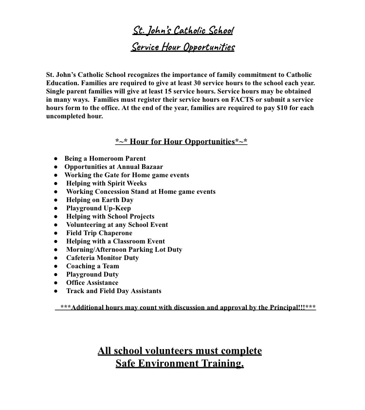 volunteer hours